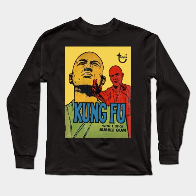 Kung Fu Television Show Bubble Gum Wax Pack (1 Stick) Long Sleeve T-Shirt by offsetvinylfilm